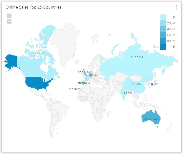 SQL Dashboard, Geo Map