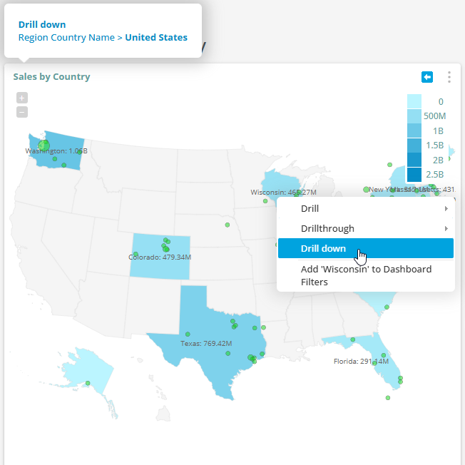 dashboard data drill-down