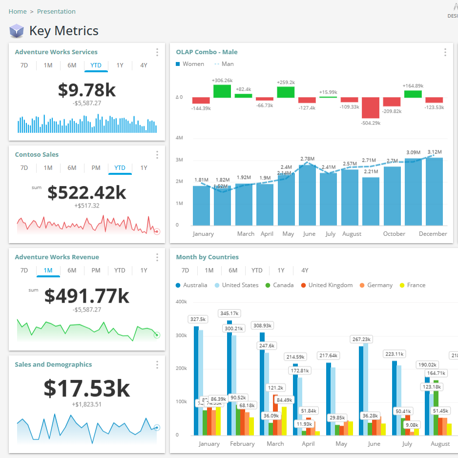Interactive Web Dashboards