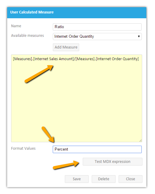 OLAP Calculated measure