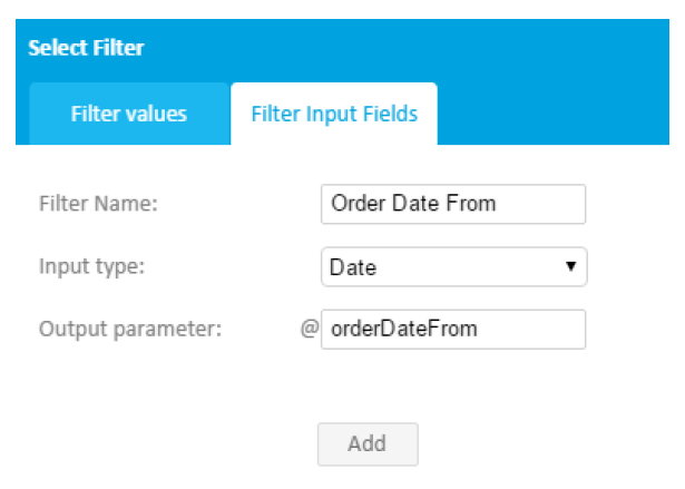 Dashboard software filter