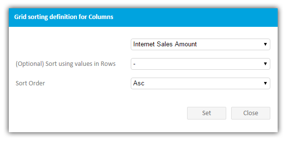 olap sorting